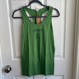 Green Namaste Tank Top